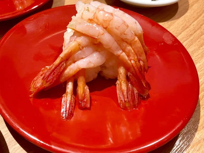 접시에 올라간 아마에비 사진